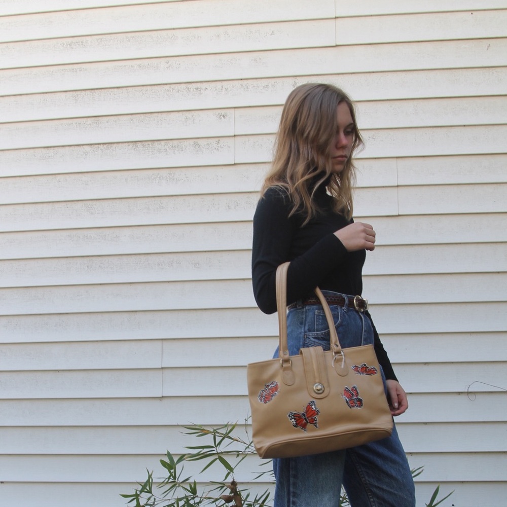 butterfly beige bag - Picture 5 of 5